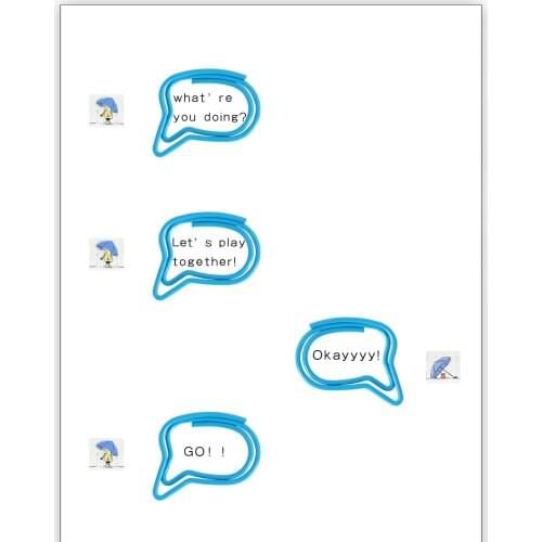 Dialog Box Logo Modeling Paper Clip Office Stationery Decoration Cute Bookmark Clip Paper Clips Office Accessories Paperclips