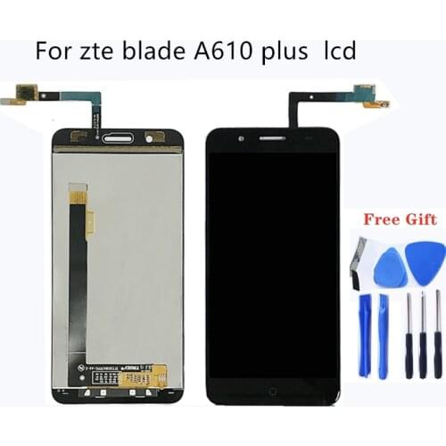 5.5“ high quality For zte blade A610 plus LCD display touch screen digitizer Assembly For zte blade BV0730 A2 plus Phone Parts