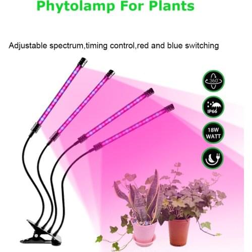 1H 2H 3H 4H USB Led Grow Light Full Spectrum with Controller Phyto Lamp For Plants Growing Lights for Indoor Flower Seeds
