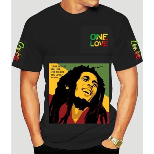Mens T-shirt Summer Fashion New Short Sleeve 3D Printing Bob Marley Graphic Harajuku Casual Style Top Oversized Hip Hop Clothin