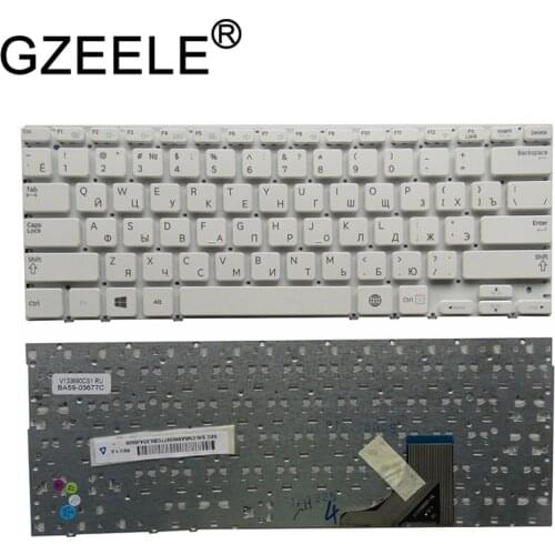 GZEELE RU white Keyboard For SAMSUNG NP530U3B NP530U3C NP532U3C NP535U3C 530U3B 530U3C NP540U3 NP532U3A without frame russian RU