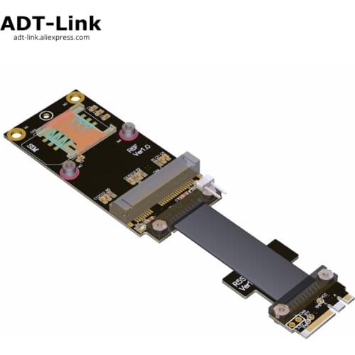 M.2 WiFi A.E key to mini pci e mPCIe wireless network card extension cable adapter Card Mini pcie pci-e wifi Bluetooth Riser