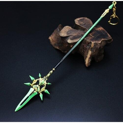 Alloy Weapon Model Keychain 22cm Exhibition Set Weapon Toys Parent-child Interaction Play Cosplay Show Gift Toys for Children