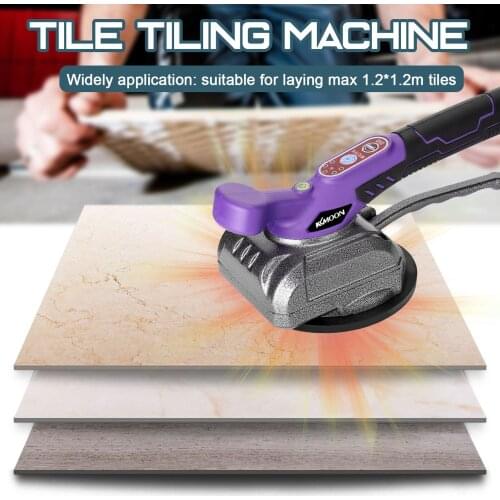 Powerful Tile Vibrator Tiling Machine For 120x120cm Tiles Floor Laying Machine with 2 Battery Automatic Leveling Plastering Tool