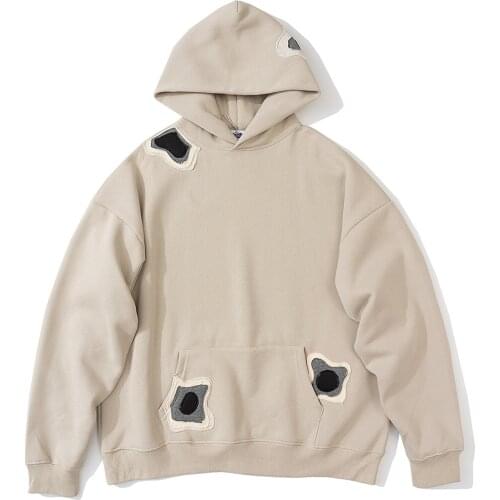 Men women black white hoodies