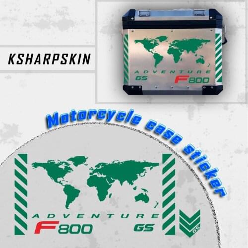World Adventure sticker Motorcycle Saddlebag Side box Decoration Universal Stickers Decals For BMW R1200 GS R 1250GS F850GS