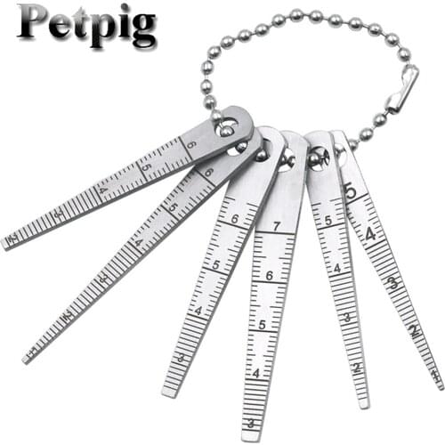 Stainless Steel Weld Inspection Ruler 0-7 Tapered Gap Ruler 6PCS Inside Calliper Gap Gauge Bore Gauge Slope Gage Wedge Ruler