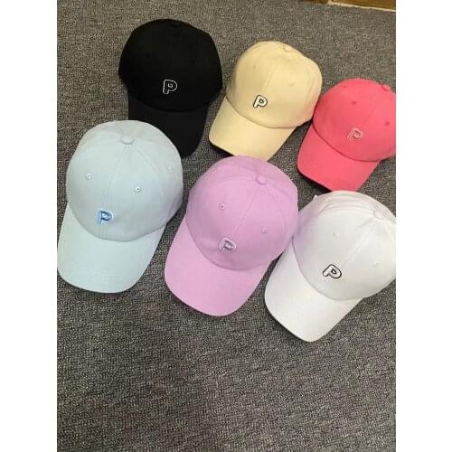 New fashion all-match Korean version of the ins baseball cap trendy small p type four seasons baseball cap couple cap