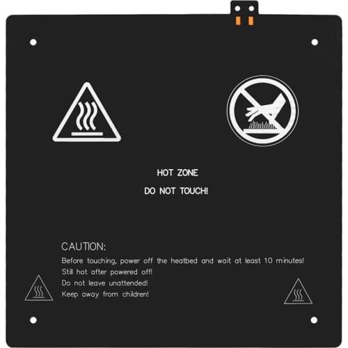 3D Printer Accessories MK3 black hotbed 240*250*3.0mm Aluminum heated bed for 3d printer Homers Odyssues parts Support 24V 105W