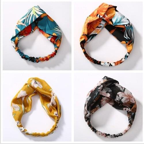 Free Shipping Fashion Women Turban Twist Knot Head Wrap Headband Twisted Knotted Hair Band