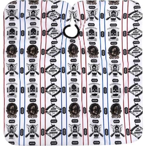 Practical Striped Hairdresser Beauty Styling Cloth Scratch-resistant Hairdresser Cape Easy to Clean for Home