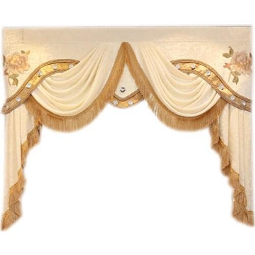 Luxury Valance custom dedicated links for living room bedroom kitchen hotel window curtain top (not included curtain and tulle)