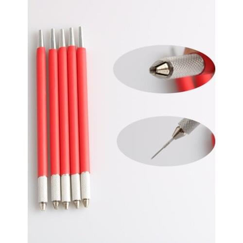 5Pcs Fog Eyebrow Microblading Pen Tattoo Machine For Permanent Makeup Eyebrow Tatoo Manual Blade For All Round Needles