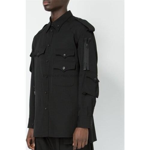 S-6XL! High quality mens wear in large sizes Original design loose-fitting mens shirts customized military style mens coats