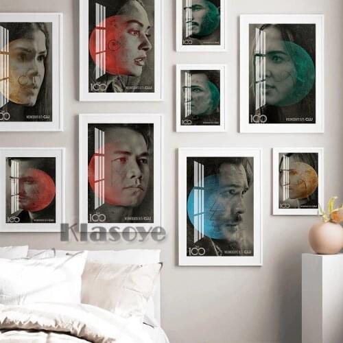 The 100 Season TV Series Show Movie Prints Poster Character Wall Pictures Canvas Painting Living Room Home Decor Fans Collection