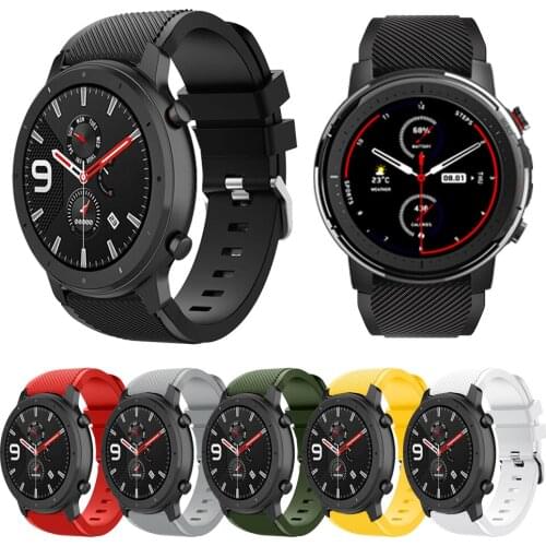 Silicone Strap For Huami Amazfit Stratos 3 Global Version Smart accessories Bracelet Sport Watch band For Amazfit GTR 2