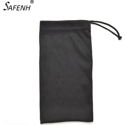 17*8.5cm Soft Cloth Sunglasses Bag Microfiber Dust Waterproof Storage Pouch Glasses Carry Bag Portable Eyewear Case Container
