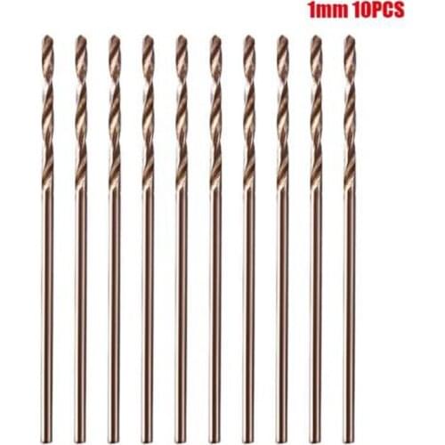 High Speed Steel Drill Bits for plastic for aluminum drilling Straight 10pcs hot sale stable
