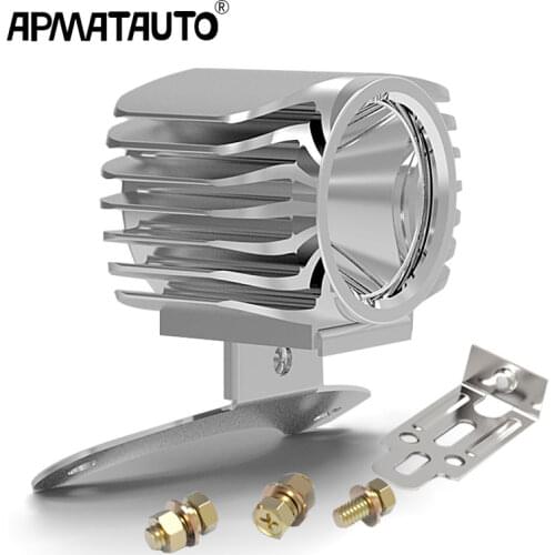 Led Motorcycle Headlight 15W 2000LM Car Fog DRL Headlamp Spotlight Hunting Driving Light High Bright DIY External Mounted Lamp