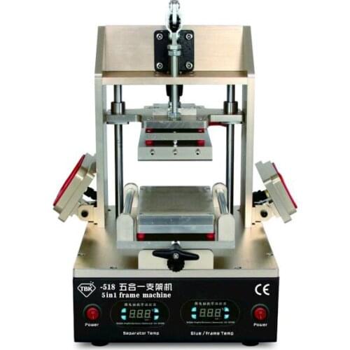 TBK 518 5in1 Refurbish Machine for LCD Screen Separate / Frame Laminator / Middle Bezel Separate / Remove Glue Machine with mold