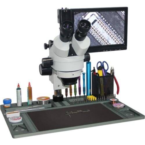 TBK HD digital electronic microscope industrial camera optical magnifying glass mobile phone circuit board repair station