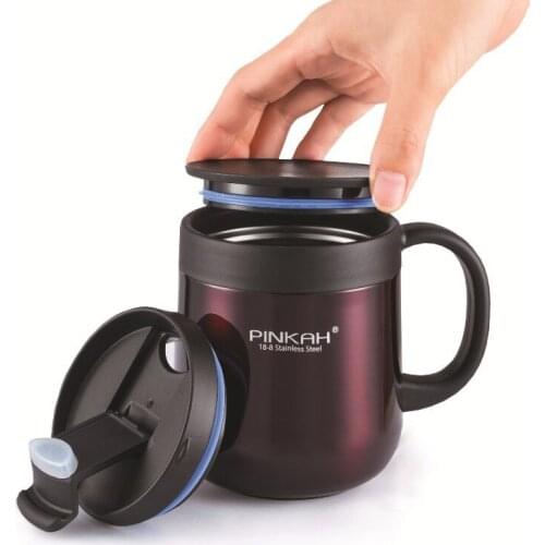 316 Stainless Steel Vacuum Mug Printed Logo Gift Office Cup Double Lid Coffee Cup Custom Water Cup