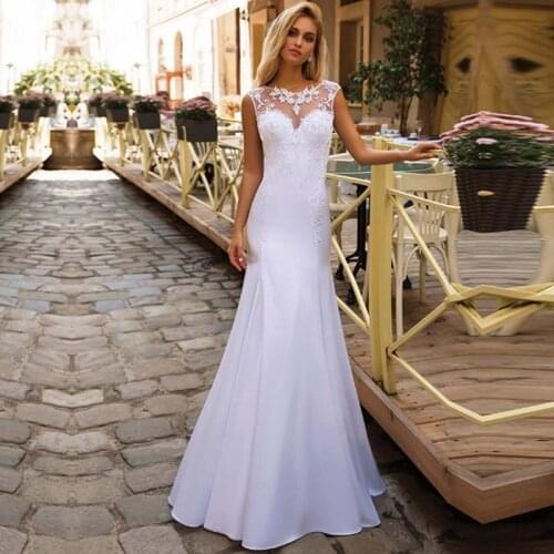 Eightree Mermaid Wedding Dress Sleeves 2020 Vestidos de novia Vintage Lace Sweetheart Neck Bridal Gown Backless Wedding Gowns