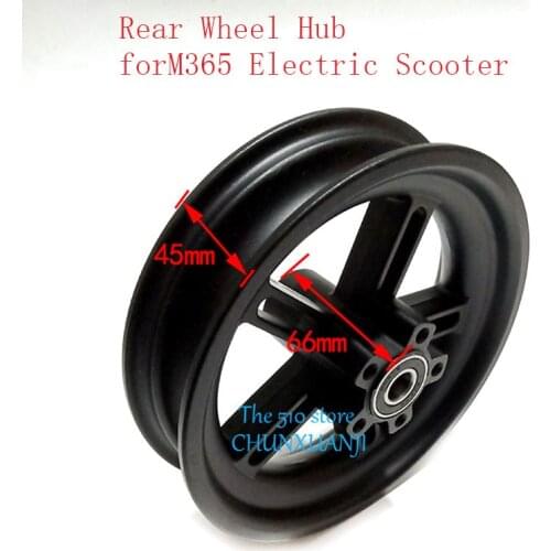Good quality Electric Scooter Wheel Hub Aluminum Rear Wheel Hub with Original Axle for Xiaomi M365 Scooter Parts