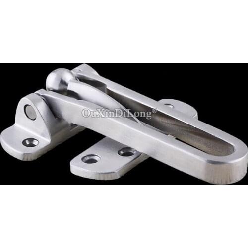 Stainless Steel Home Guard Safety Door Lock Hasp Anti-theft Clasp Door Latch for Home Hotel Security Protection