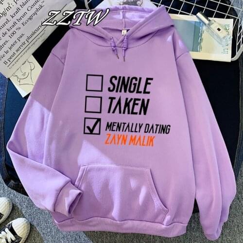 Letter Nobody Is Listening Hoodies Women 2021 Summer Fahion Zayn Malik Streetwear oversized hoodie Femme Plus Size harajuku