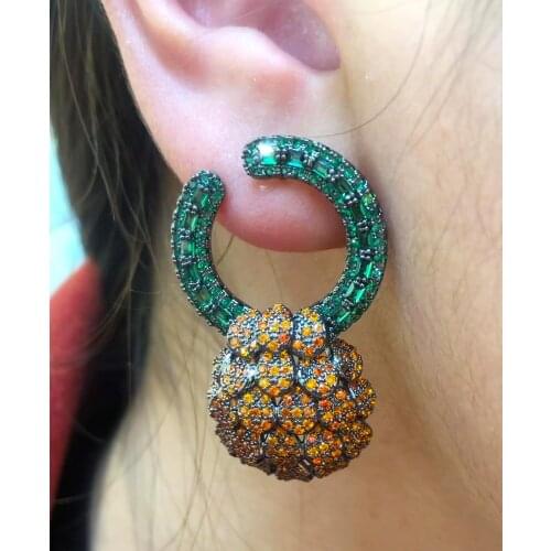 GODKI New Luxury Micro Pave Setting Shiny Crystal Drop Dangle Earring Great Design AAA+ Cubic Zirconia Fashion Earring 2021 New