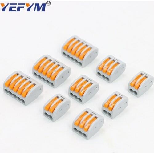 10PCS-22PCS Electrical Wire Connector Push-in Terminal Block Universal Fast Wiring Cable Connectors For Cable Connection