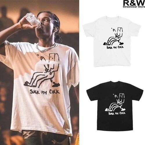 19ss Travis scott t shirt men vintage hiphop cotton rocky streetwear tee tops