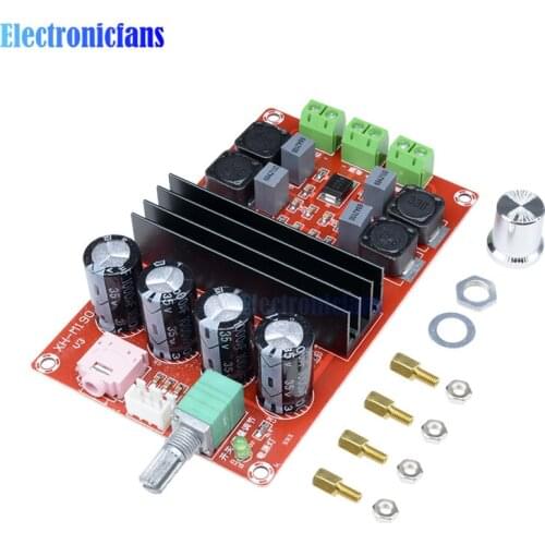 2*100W TPA3116 D2 Dual Channel Digital Audio Amplifier Board 12V-24V for Arduino TPA3116D2 Two Channel Module 100w+100W