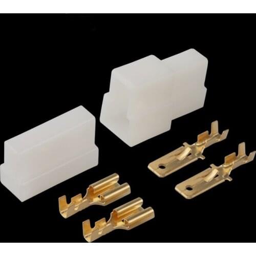 100 Set 2 Pin 6.3mm Female Male Map Sensor Connector Plug Auto Wire Harness Connector For DJ70212-6.3-11/21