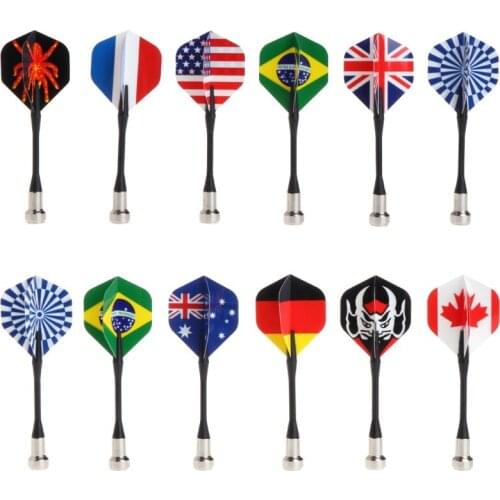 6pcs Bullseye Target Game Child Safety National Flag Magnetic Dart Super Suction