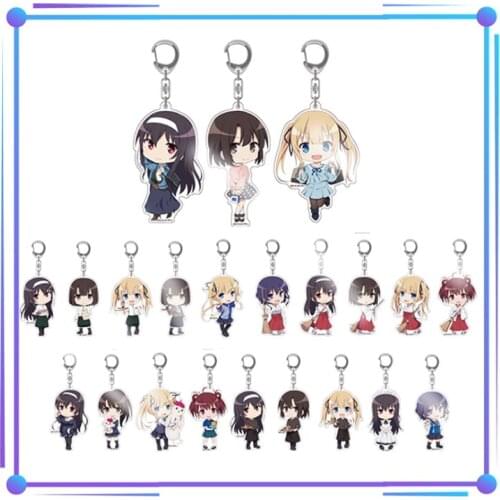 Anime Saekano: How to Raise a Boring Girlfriend Katou Megumi Sawamura Spencer Eriri Bags Pendant Keychain Keyring Decor Gift Toy