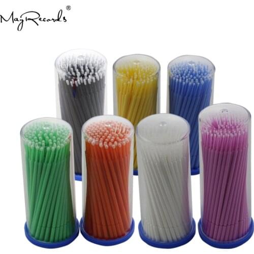 Free Shipping 100PCs Medical Applicator Brush Micro Brush Dental Small Applicator Bendable Stick First Aid