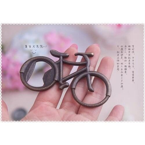 Free Shipping 100PCS/LOT vintage bicycle bike shaped wine bottle opener wedding party favor guest gift wedding present