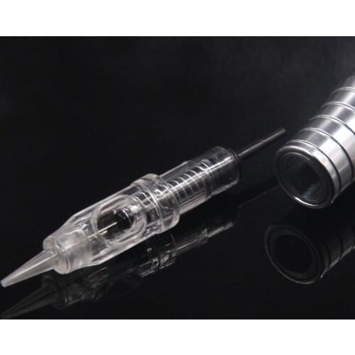 10/50/100pcs Disposable Rubber Spring Medical sterilized Permanent Makeup Easy Click Microblading Cartridge Tattoo Needles