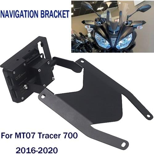 Motorcycle FOR YAMAHA MT07 Tracer 700 2016-2020 Stand Holder Phone Mobile Phone GPS Navigation Plate Bracket MT 07 2019 2018