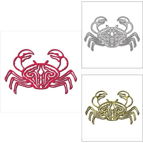 New 2021 Lovely Lacy Crab Animal Metal Cutting Dies for DIY Scrapbooking and Card Making Decorative Embossing Craft No Stamps