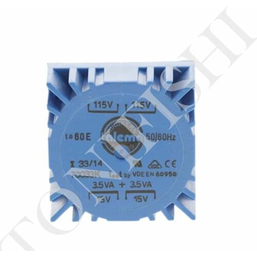 NuvotemTalema 7VA fully sealed toroidal transformer, secondary voltage 2x15V, 70033K transformer