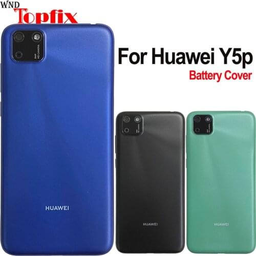 Original For Huawei Y5P 2020 DRA-LX9 Back battery Cover Housing With Camera Lens Side Button For Huawei Y5P Battery cover