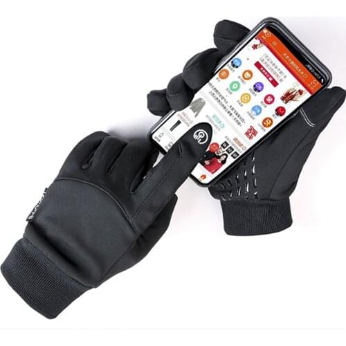 Gloves Winter Touch Screen Outdoor Sports Running Glove Warm Gym Fitness Full Finger Gloves For Men Women Knitted Skiing