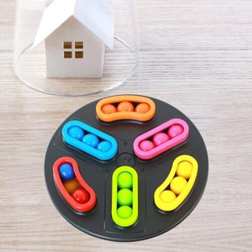 Turntable Plate Antistress Toy Decompression Sensory Fidget with Magic Bean B36E