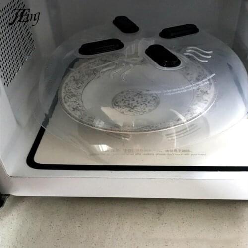Transparent Magnetic Microwave Plate Cover with Steam Vents Cover Heating Food Evenly Cookware Accessories Kitchen Tools