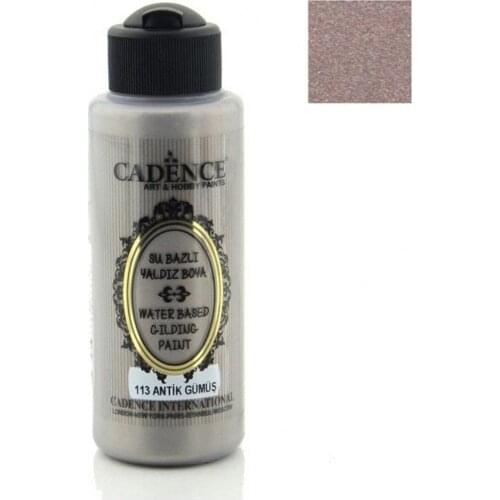 Cadence Yaldzlı Paint 113-Antik Silver 120ml