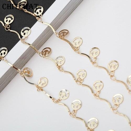 Smile Face Link Chain Necklace Sunglasses Neck Cord Strap Eyeglass Glasses String Lanyard Sunglasses accessories