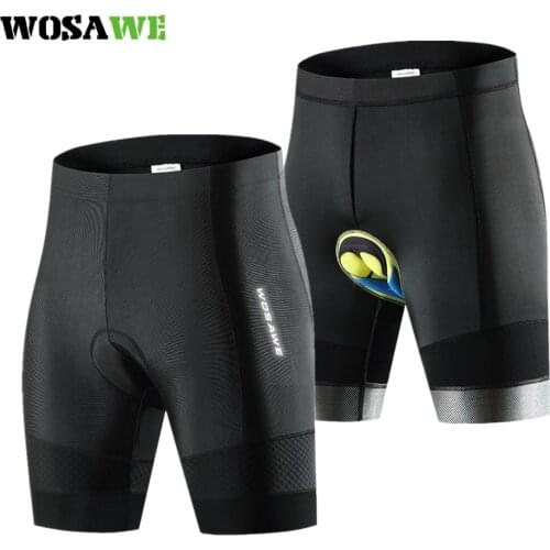 WOSAWE Cycling Shorts 3D Gel Pad Shockproof Pro Cycling Shorts Ciclismo Shorts 6 Hours Cycling Short Summer Cool Dry Bike Short